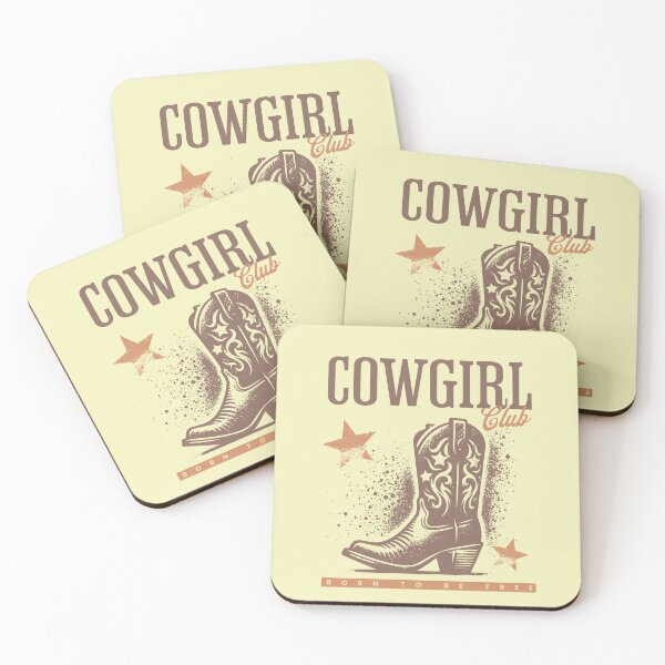 Item preview, Cowgirl Club Vintage Western Graphic Design designed and sold by PrintandJoy.