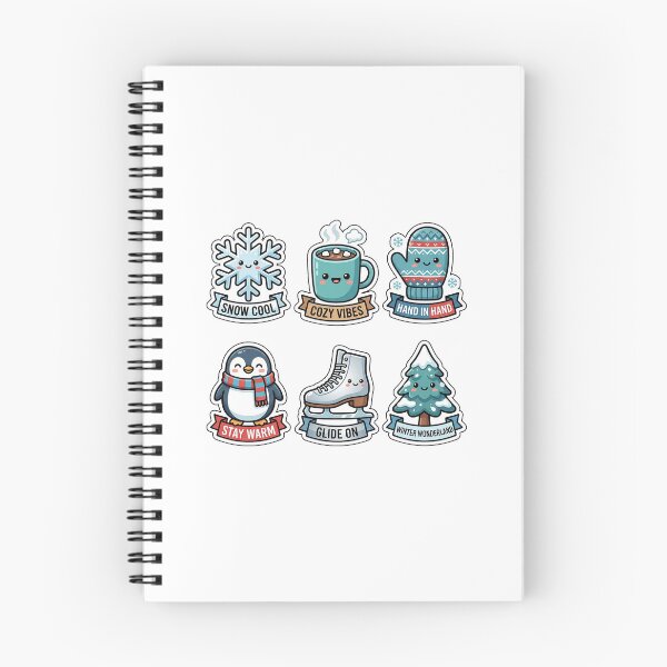 Item preview, Kawaii Winter Cozy Sticker Pack - Cute Snowflake & Scarf Puns designed and sold by SimpleP.