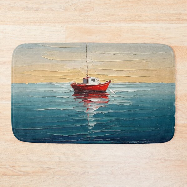 Artikelvorschau, Rotes Boot entworfen und verkauft von PrintLabStudio.