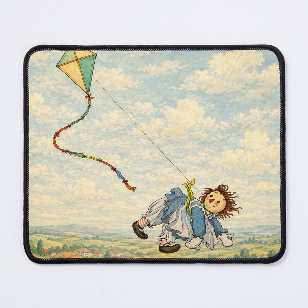Item preview, Raggedy Ann Vintage Storybook Illustration Flying Kite for Kids designed and sold by RickE.