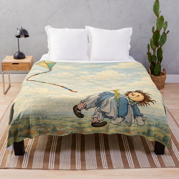 Item preview, Raggedy Ann Vintage Storybook Illustration Flying Kite for Kids designed and sold by RickE.