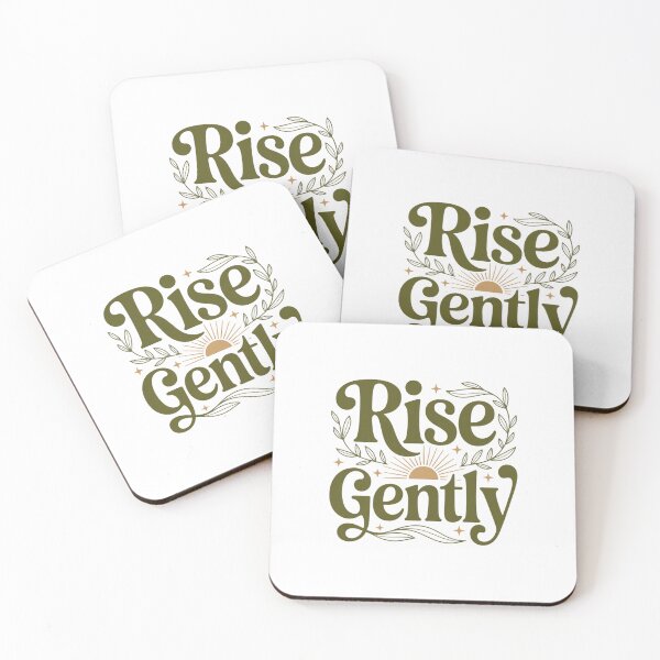 Item preview, Typographic design "Soft botanical dawn" designed and sold by FusiTink.