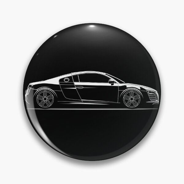 Item preview, Audi R8 silhouette Illustration designed and sold by blackdogshop.