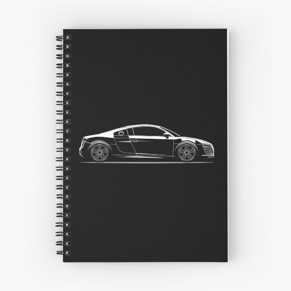 Item preview, Audi R8 silhouette Illustration designed and sold by blackdogshop.