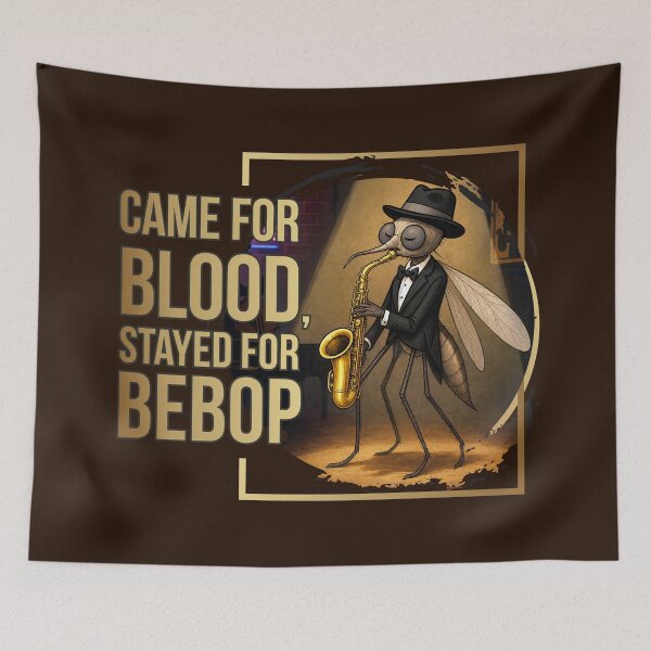 Item preview, Mosquito Jazz Night - came for blood, stayed for bebop designed and sold by GraphicComet.
