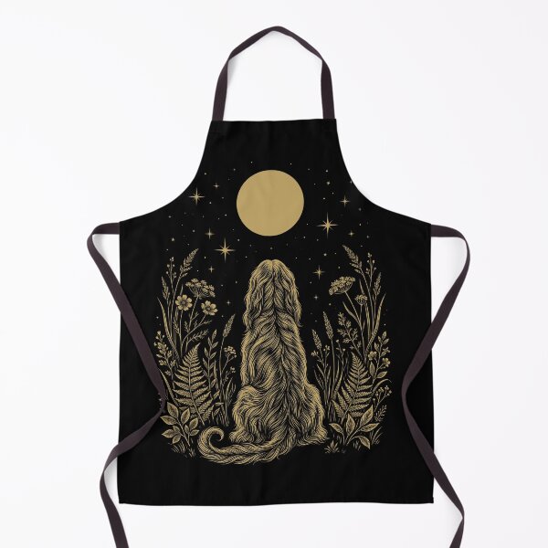 Item preview, Afghan Hound Moon Night Flower Minimalist Boho Dog Lover designed and sold by DoodleTortle.