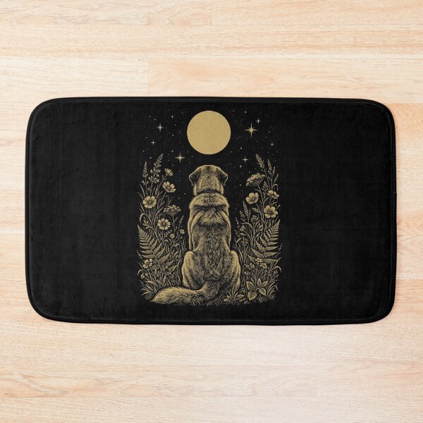 Item preview, Anatolian Shepherd Dog Moon Night Flower Minimalist Boho Dog Lover designed and sold by DoodleTortle.