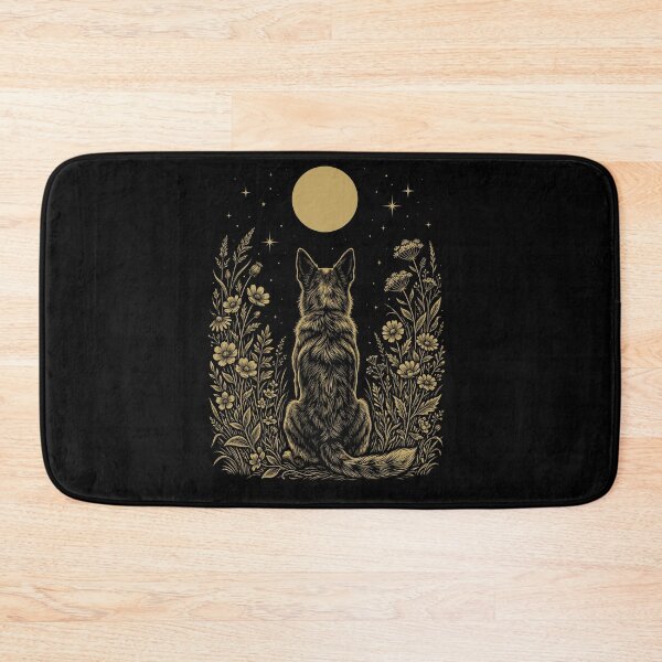 Item preview, Australian Cattle Dog Moon Night Flower Minimalist Boho Dog Lover designed and sold by DoodleTortle.