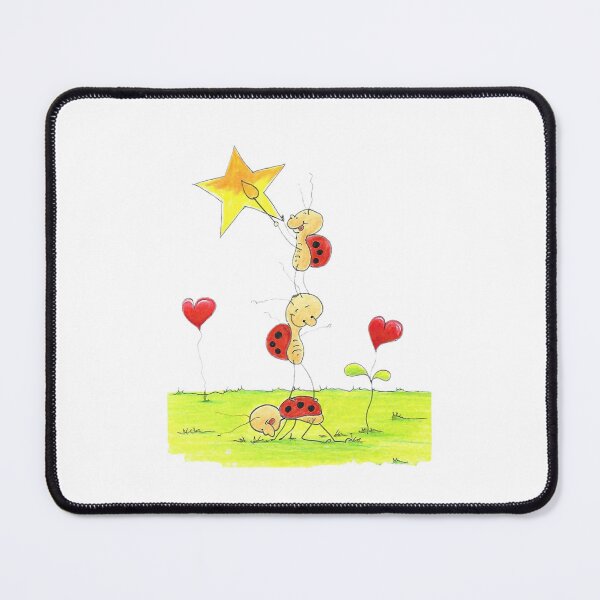 Item preview, Cute Bug Painting the Stars – Magical Night Illustration designed and sold by KarinKaefer.