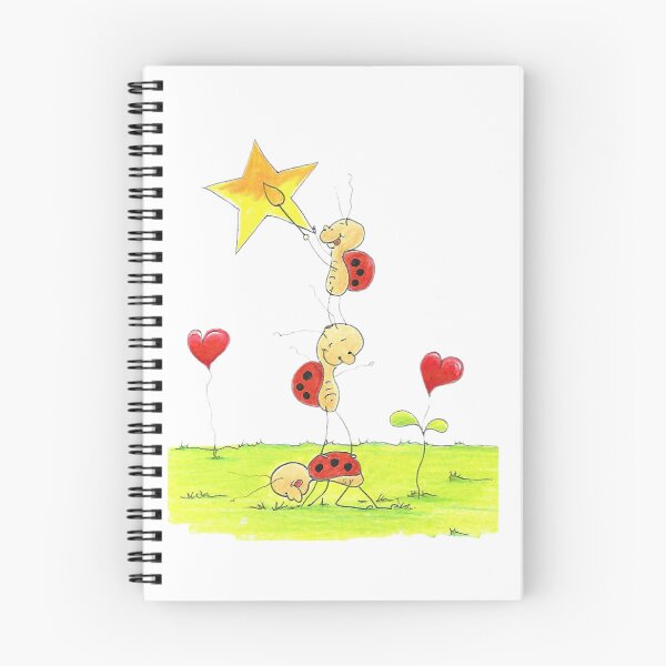 Item preview, Cute Bug Painting the Stars – Magical Night Illustration designed and sold by KarinKaefer.