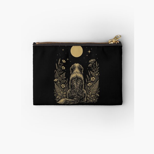 Item preview, Bearded Collie Moon Night Flower Minimalist Boho Dog Lover designed and sold by DoodleTortle.