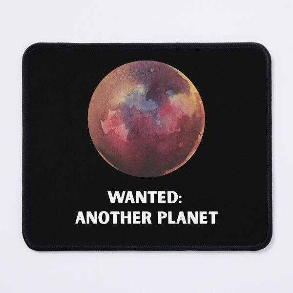 Item preview, Vintage Red Watercolor Planet designed and sold by ContigoART.
