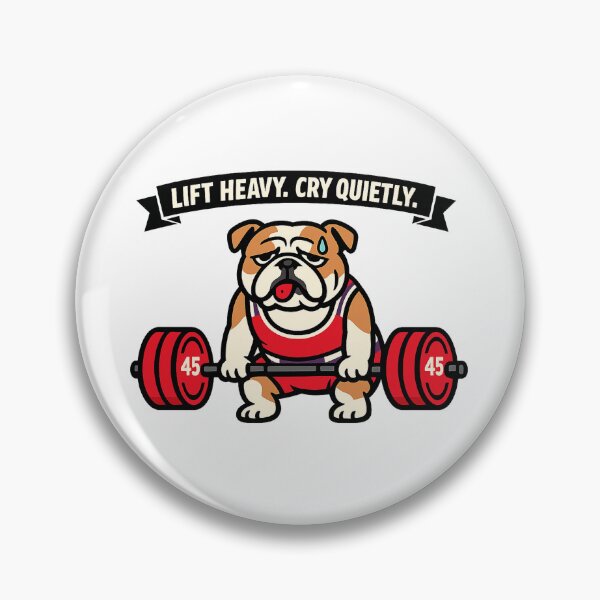 Item preview, Funny Bulldog Deadlift Gym Sticker Lifter Gift designed and sold by Gentlestate.