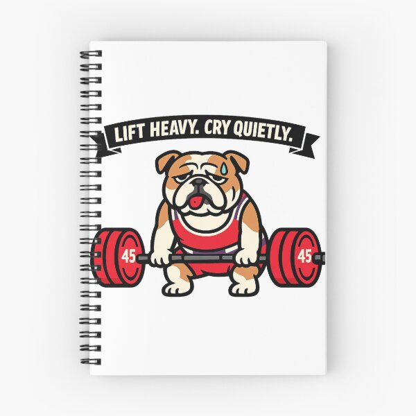 Item preview, Funny Bulldog Deadlift Gym Sticker Lifter Gift designed and sold by Gentlestate.