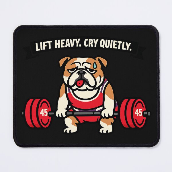 Item preview, Funny Bulldog Deadlift Gym Sticker Lifter Gift designed and sold by Gentlestate.