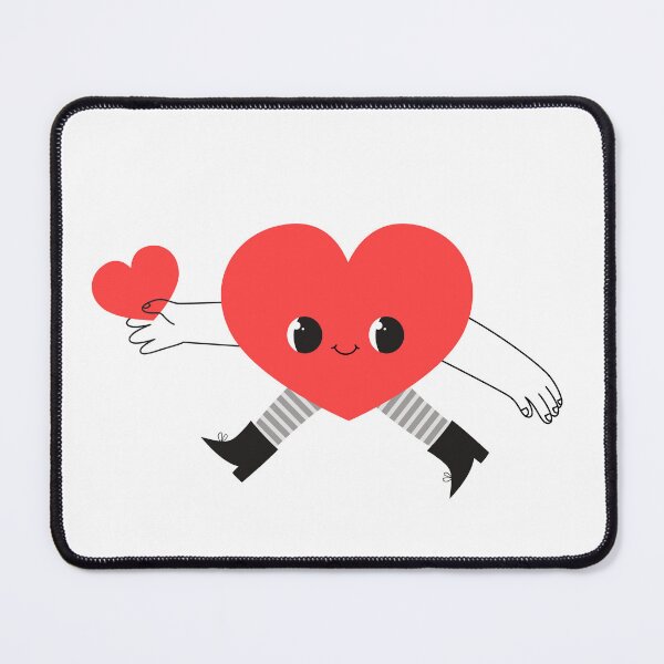 Item preview, Cute Red Heart Character Giving Love designed and sold by the-myro.