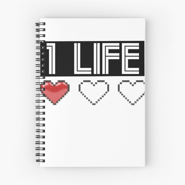 Item preview, 1 Life Gamer Hearts (White Text) designed and sold by Sword In The Sand.