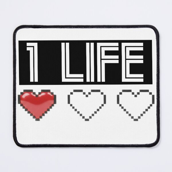 Item preview, 1 Life Gamer Hearts (White Text) designed and sold by Sword In The Sand.