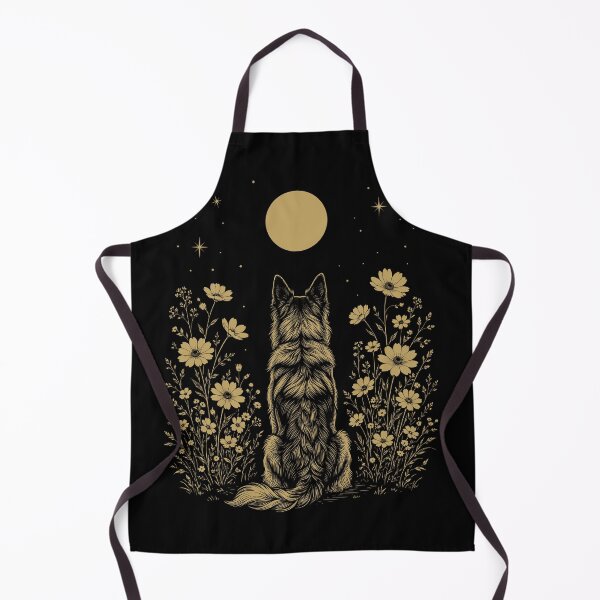 Item preview, Belgian Shepherd Moon Night Flower Minimalist Boho Dog Lover designed and sold by DoodleTortle.