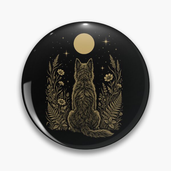 Item preview, Bouvier des Flandres Moon Night Flower Minimalist Boho Dog Lover designed and sold by DoodleTortle.