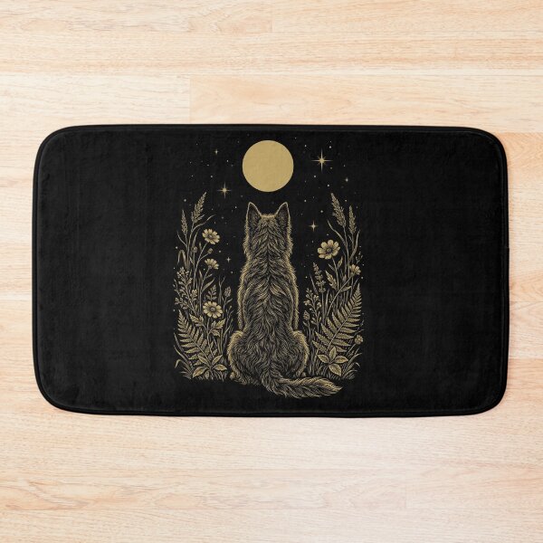 Item preview, Bouvier des Flandres Moon Night Flower Minimalist Boho Dog Lover designed and sold by DoodleTortle.