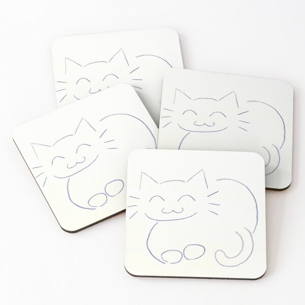 Item preview, happy kitty doodle designed and sold by artsy_reese.