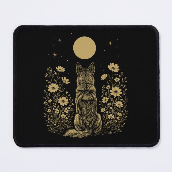 Item preview, Canaan Dog Moon Night Flower Minimalist Boho Dog Lover designed and sold by DoodleTortle.