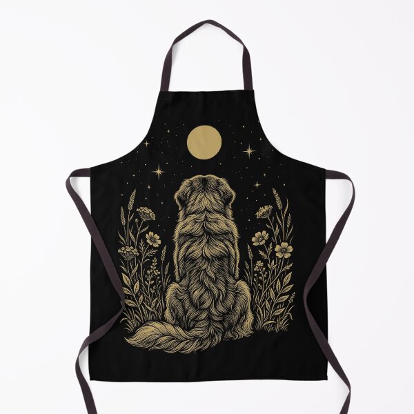Item preview, Caucasian Shepherd Dog Moon Night Flower Minimalist Boho Dog Lover designed and sold by DoodleTortle.