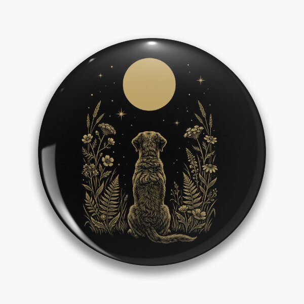 Item preview, Chesapeake Bay Retriever Moon Night Flower Minimalist Boho Dog Lover designed and sold by DoodleTortle.