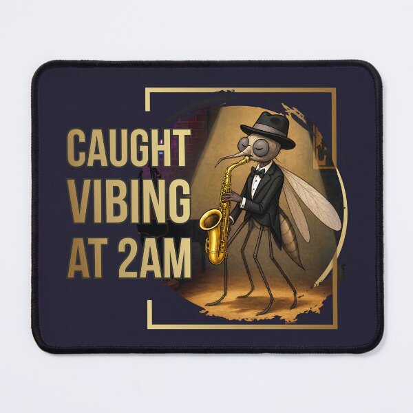 Item preview, Mosquito Jazz Night - caught vibing at 2AM designed and sold by GraphicComet.