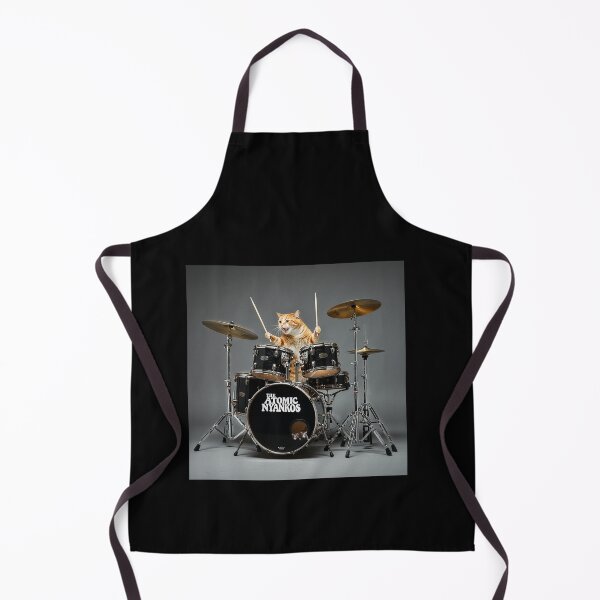 Item preview, Grunge Drummer Cat: High-Energy Beats by The Atomic Nyankos designed and sold by The Atomics.