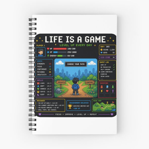 Item preview, ​Life Is A Game designed and sold by 8-Bit-Theory.