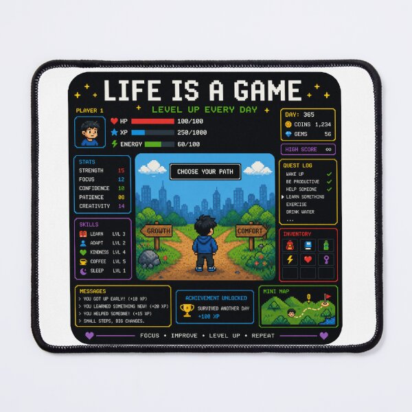 Item preview, Life Is A Game designed and sold by 8-Bit-Theory.