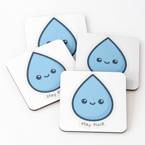 Item preview, Water droplet smiley – stay fluid designed and sold by StickMe2Fois.
