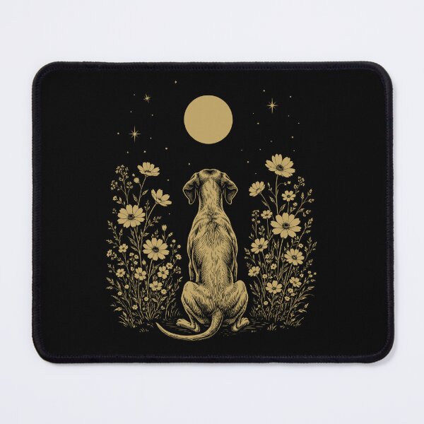 Item preview, English Pointer Moon Night Flower Minimalist Boho Dog Lover designed and sold by DoodleTortle.