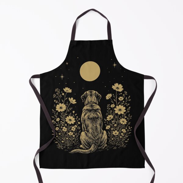 Item preview, English Mastiff Moon Night Flower Minimalist Boho Dog Lover designed and sold by DoodleTortle.