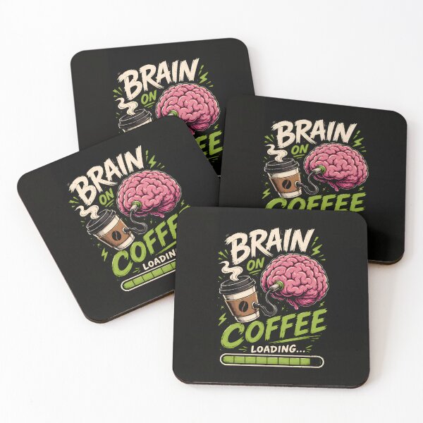 Item preview, Brain on Coffee Loading designed and sold by RebenCantik.