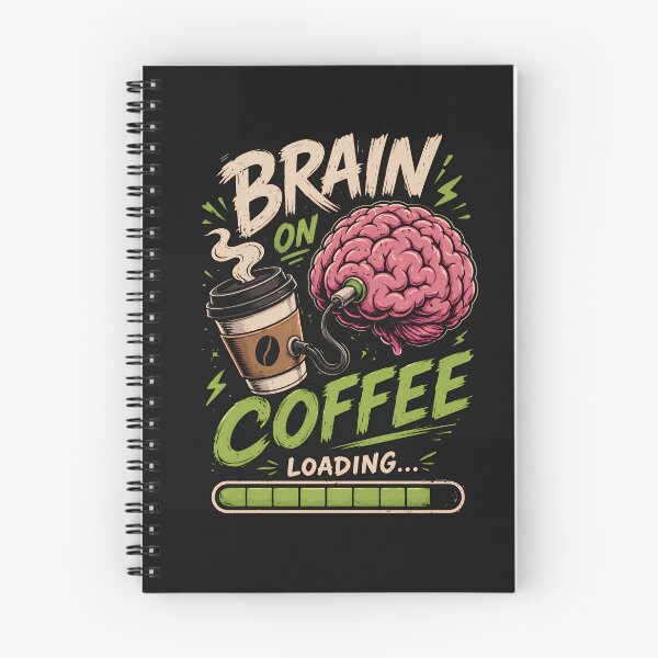 Item preview, Brain on Coffee Loading designed and sold by RebenCantik.