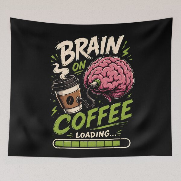 Item preview, Brain on Coffee Loading designed and sold by RebenCantik.