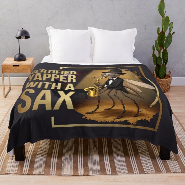 Item preview, Mosquito Jazz Night - certified yapper with a sax designed and sold by GraphicComet.