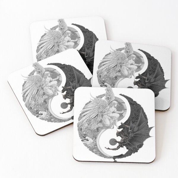 Item preview, Angel and Demon Yin Yang - Balance of Good and Evil designed and sold by Horizon Prime.