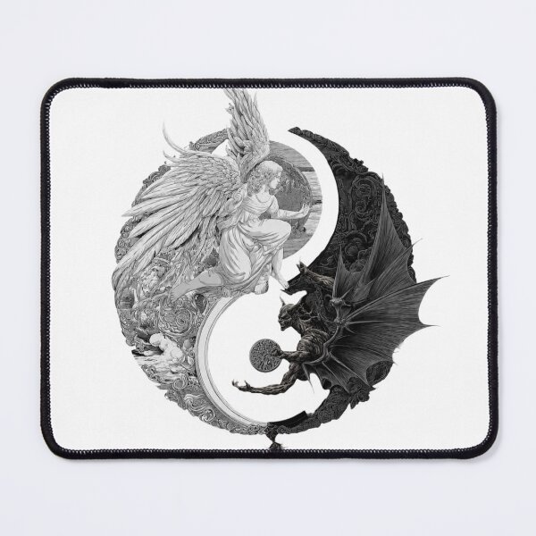 Item preview, Angel and Demon Yin Yang - Balance of Good and Evil designed and sold by Horizon Prime.
