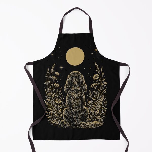 Item preview, Field Spaniel Moon Night Flower Minimalist Boho Dog Lover designed and sold by DoodleTortle.