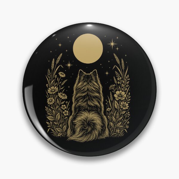 Item preview, German Spitz Moon Night Flower Minimalist Boho Dog Lover designed and sold by DoodleTortle.