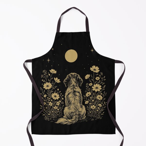 Item preview, German Wirehaired Pointer Moon Night Flower Minimalist Boho Dog Lover designed and sold by DoodleTortle.