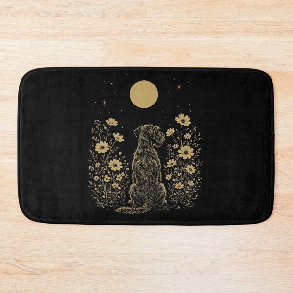 Item preview, Giant Schnauzer Moon Night Flower Minimalist Boho Dog Lover designed and sold by DoodleTortle.