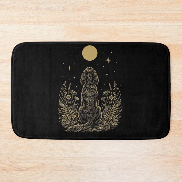 Item preview, Gordon Setter Moon Night Flower Minimalist Boho Dog Lover designed and sold by DoodleTortle.