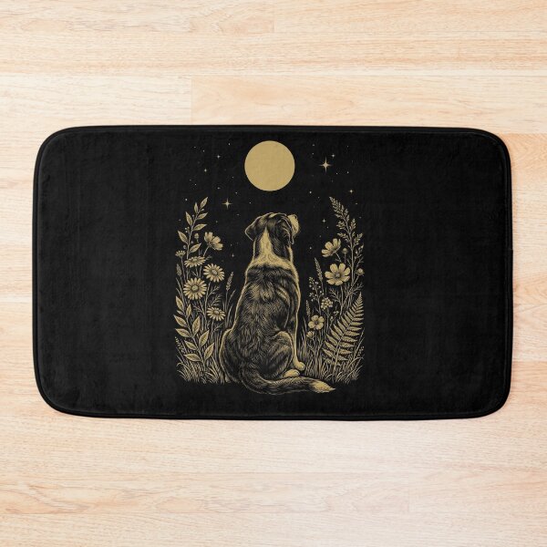 Item preview, Greater Swiss Mountain Dog Moon Night Flower Minimalist Boho Dog Lover designed and sold by DoodleTortle.