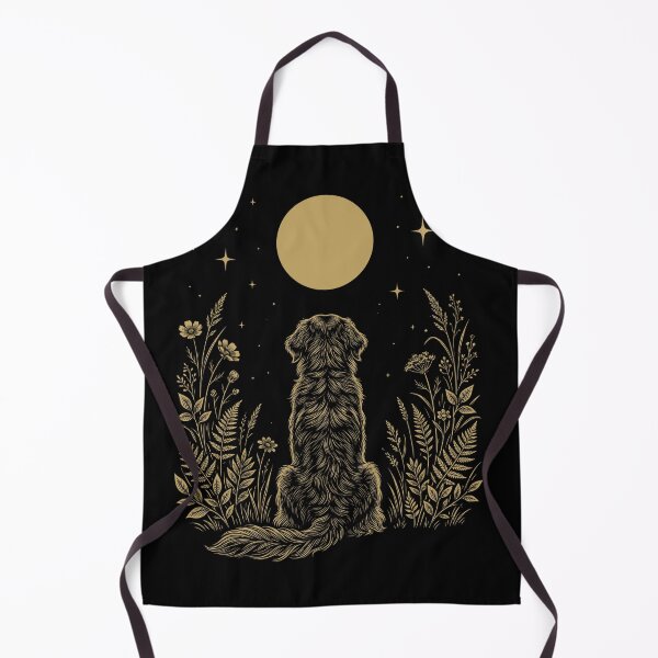 Item preview, Hovawart Moon Night Flower Minimalist Boho Dog Lover designed and sold by DoodleTortle.