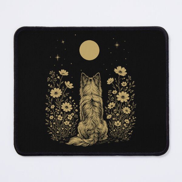 Item preview, Icelandic Sheepdog Moon Night Flower Minimalist Boho Dog Lover designed and sold by DoodleTortle.
